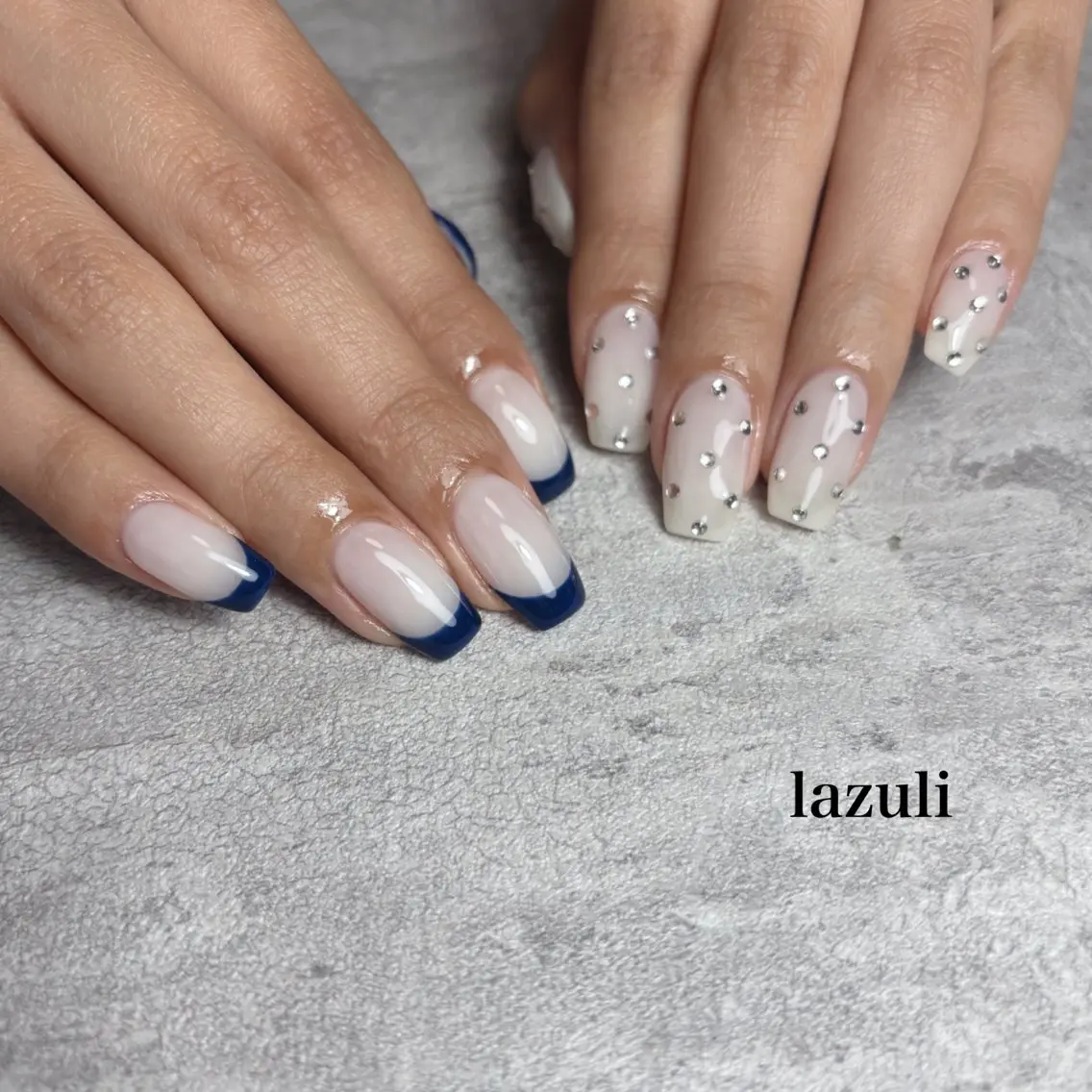 ミディアム ハンドネイル Lazuli 💎のネイルデザイン