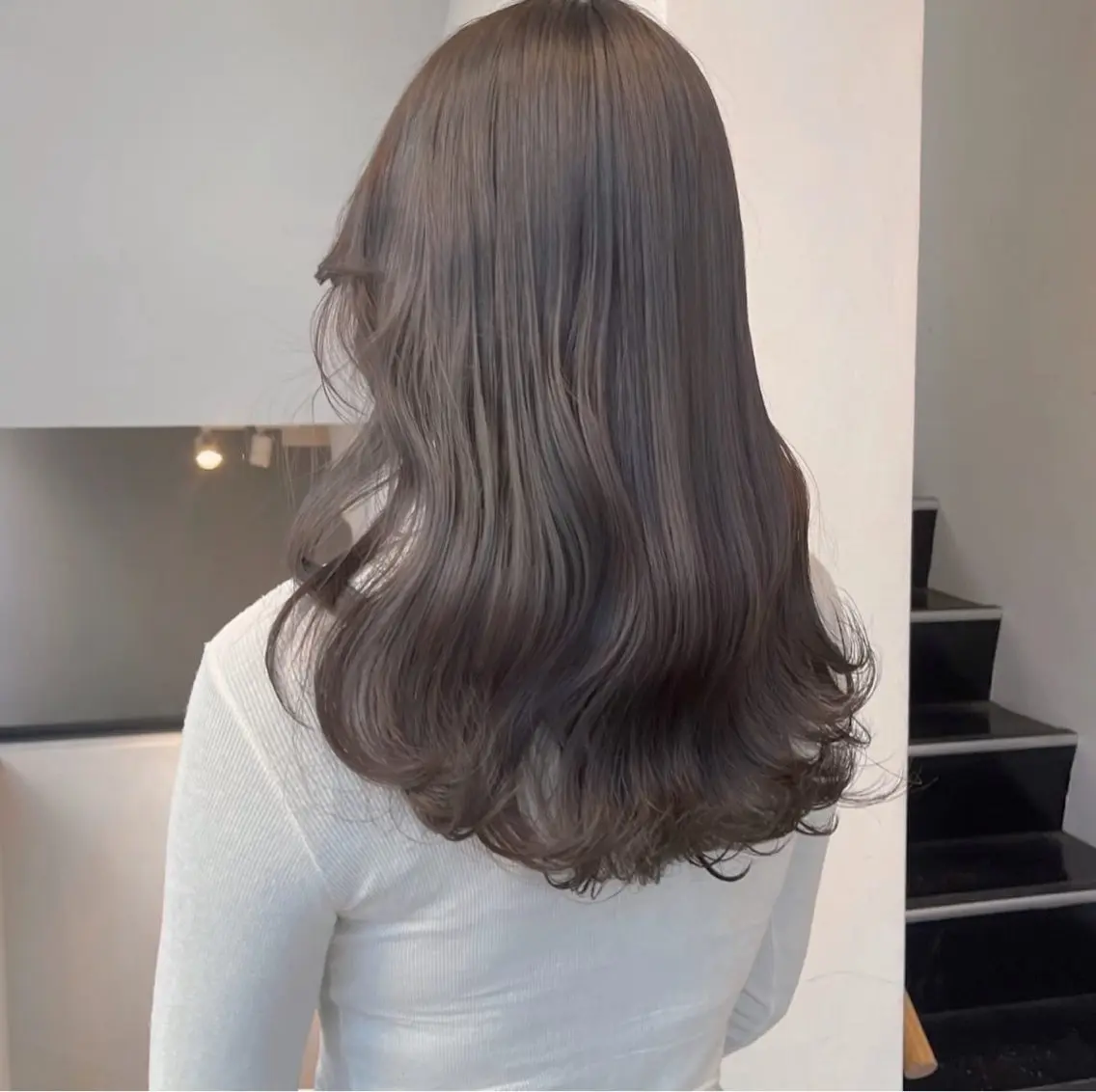 セミロング カラー グレージュ カット ヘアカラー トリートメント 高橋大樹/グレー ジュ/ブリーチなしのヘアスタイル