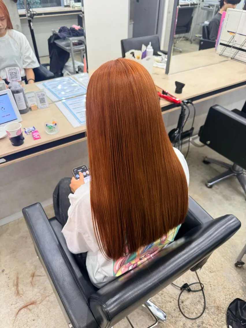 ロング カット ヘアカラー トリートメント ʚNANAɞ静かな 空間/透明感/赤羽のヘアスタイル