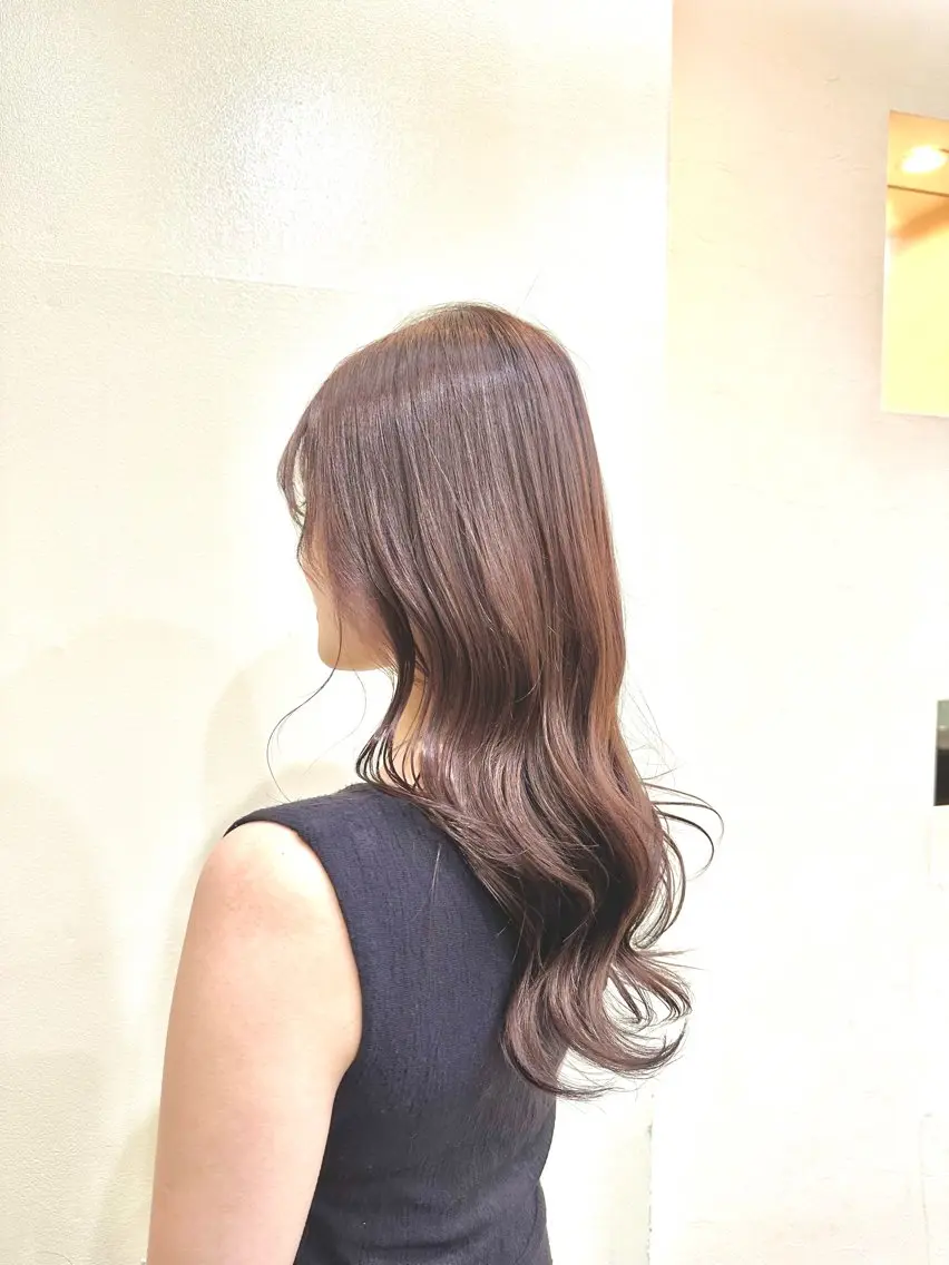 ロング カラー 三浦 悠のヘアスタイル