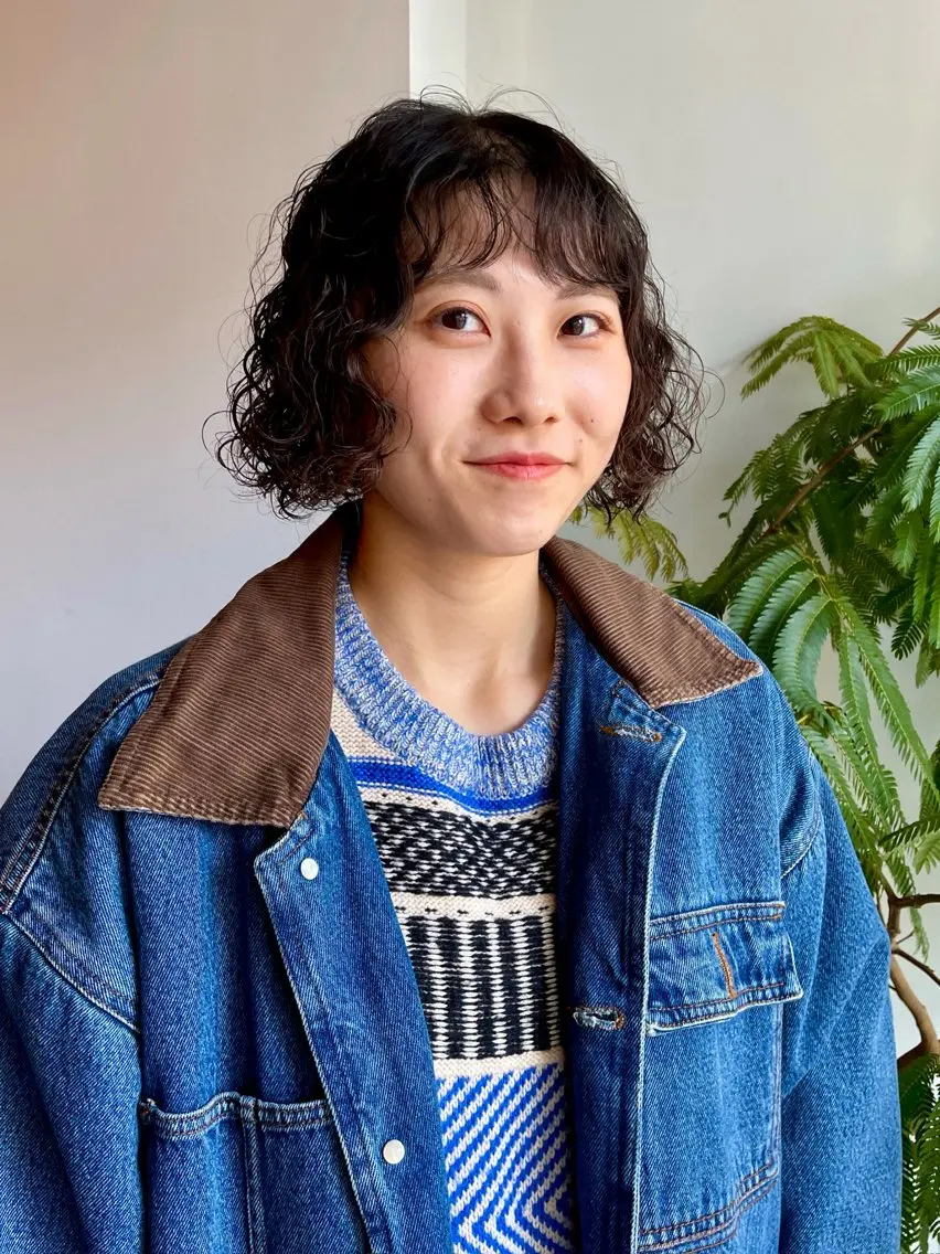 ショート パーマ カット パーマ 堀籠 あかりのヘアスタイル