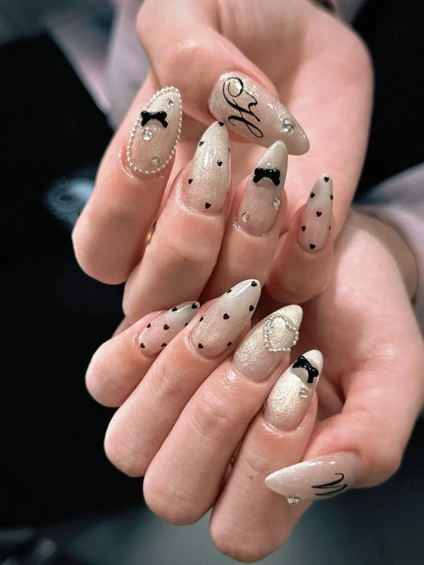 ネイル ボルドー チークネイル 長さ出し フレンチネイル ジェルネイル ハンドネイル VANI Belle Nailのネイルデザイン