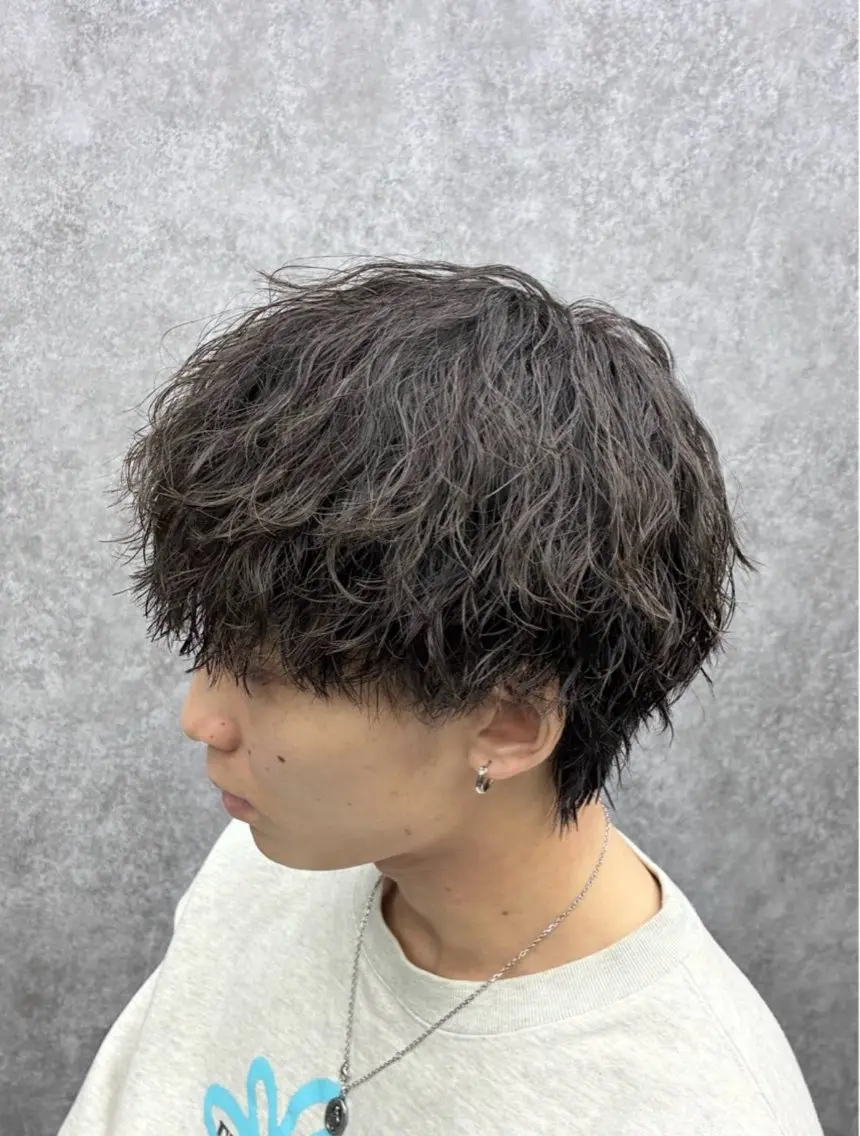 パーマ メンズ センターパート特化 🌹RIO🌹のヘアスタイル
