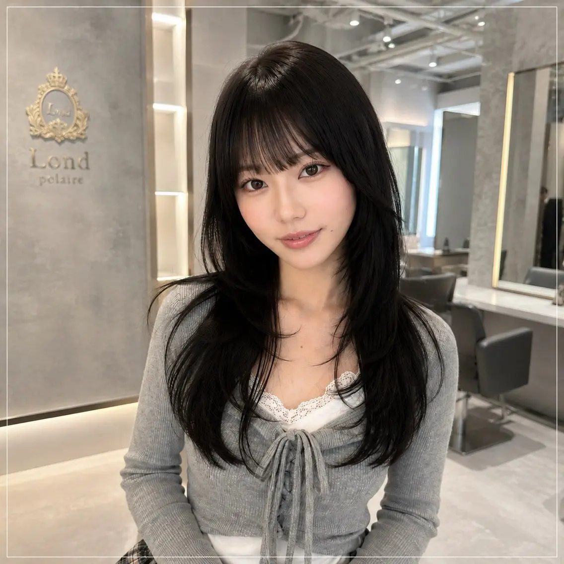 ロング カラー パーマ カット ヘアカラー 縮毛矯正 トリートメント 🦋韓国風レイヤー/ 艶髪矯正🦋凛太郎のヘアスタイル