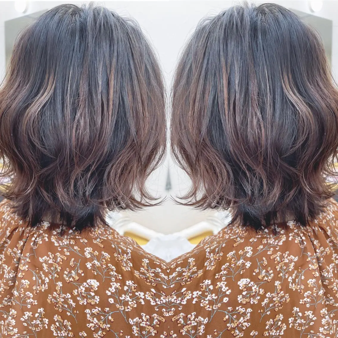 ミディアム ボブ 外ハネヘア カット トリートメント H (エイチ) 烏丸御池店のヘアスタイル
