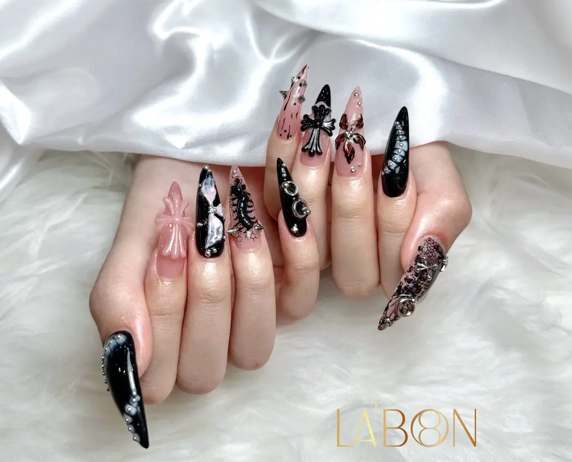 ネイル アートネイル ジェルネイル キラキラネイル 韓国ネイル ロングネイル Labon Nails Artのその他イメージ