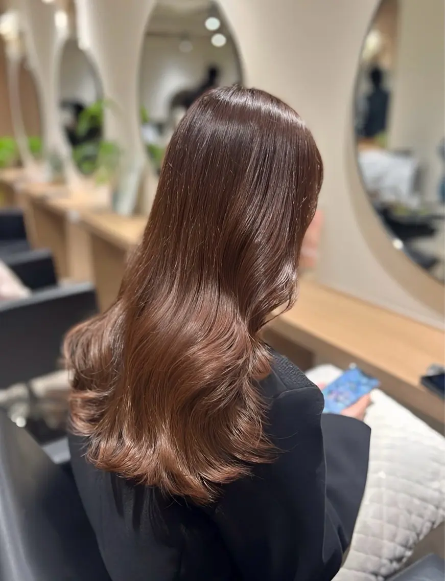 ロング カット レイヤー/小顔前髪 🤍wakaのヘアスタイル