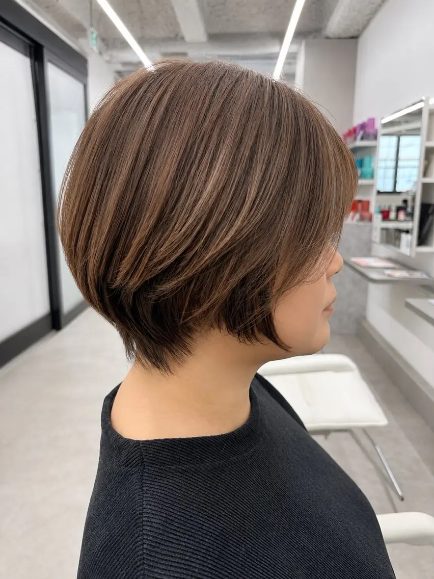 ショート ハイライト ショートヘア カット ヘアカラー 関山浩平ショート /ボブ/ヘアセットのヘアスタイル