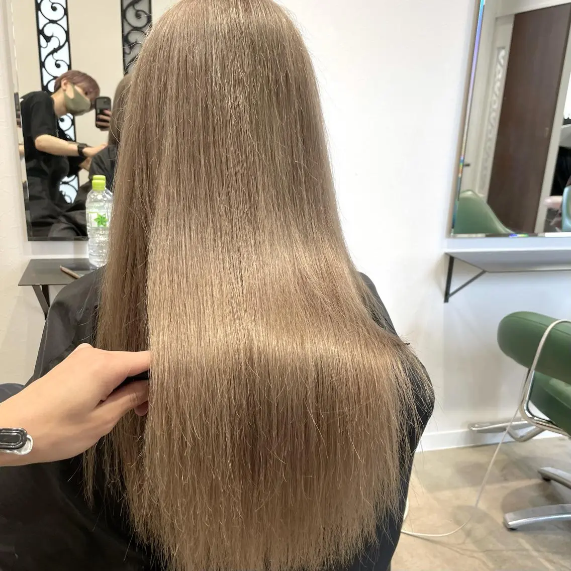 ロング カラー ヘアアレンジ メンズ 🧸ハイトーン🧸 ゆっきー🧸のヘアスタイル