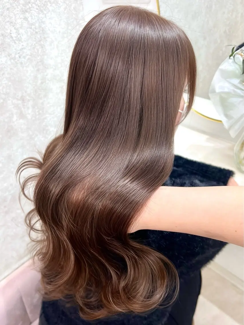 ‼️期間限定‼️⭐️𝐧𝐨. 𝟐人気クーポン⭐️艶カラー💓￥6,600⇒￥4,900#韓国#透明感#艶カラーの写真
