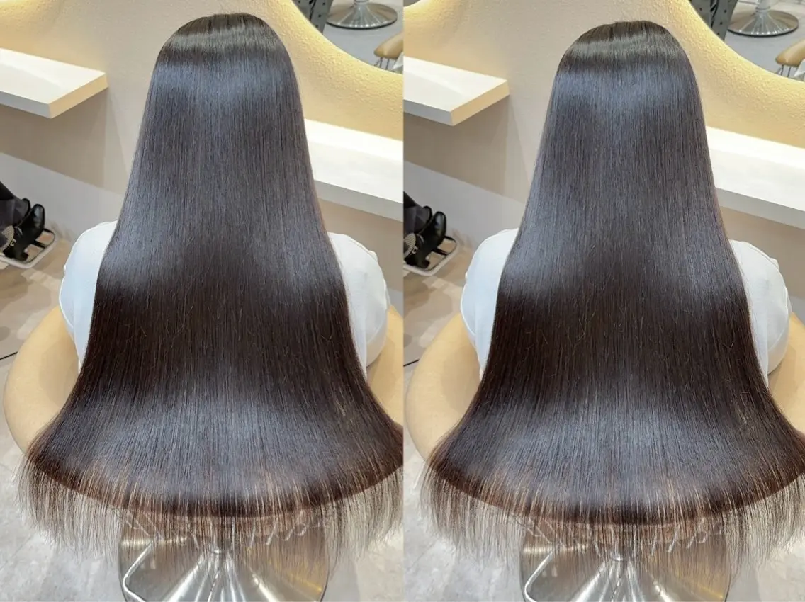 ロング カラー カット ヘアカラー 縮毛矯正 縮毛矯正✨🫧 レイヤー川村利幸のヘアスタイル