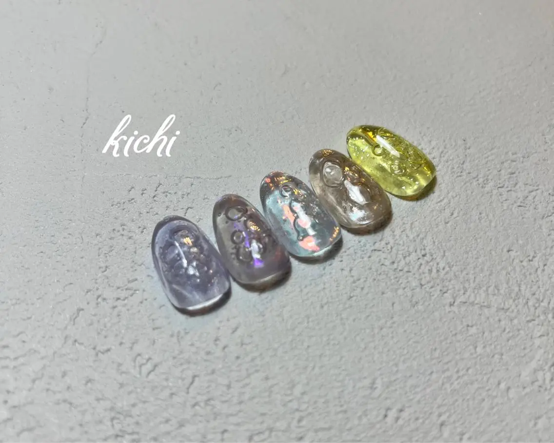 ネイル ジェルネイル 持ち込み ニュアンスネイル パラジェル シンプルネイル kichi・: *のネイルデザイン