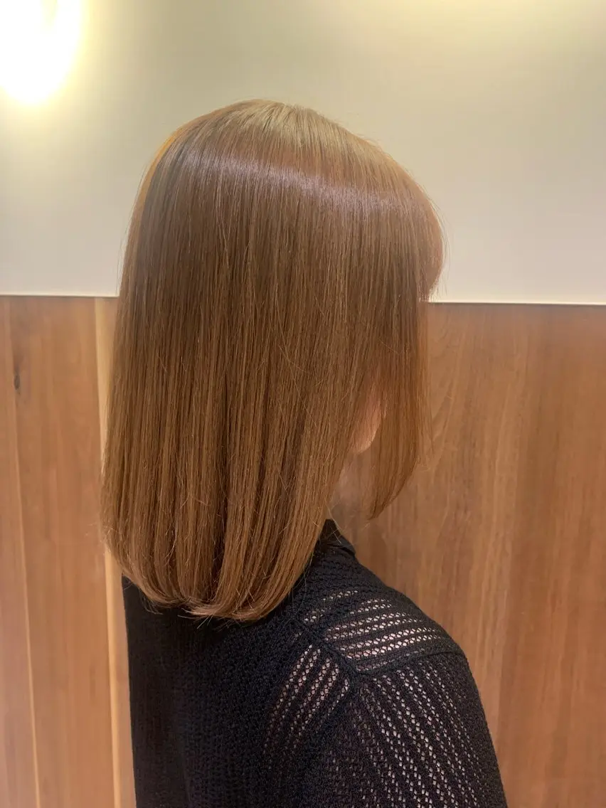 ミディアム カラー ベージュカラー ブリーチ ハイトーンカラー オレンジ イエローカラー ヘアカラー 🫧 みゆ🫧のヘアスタイル