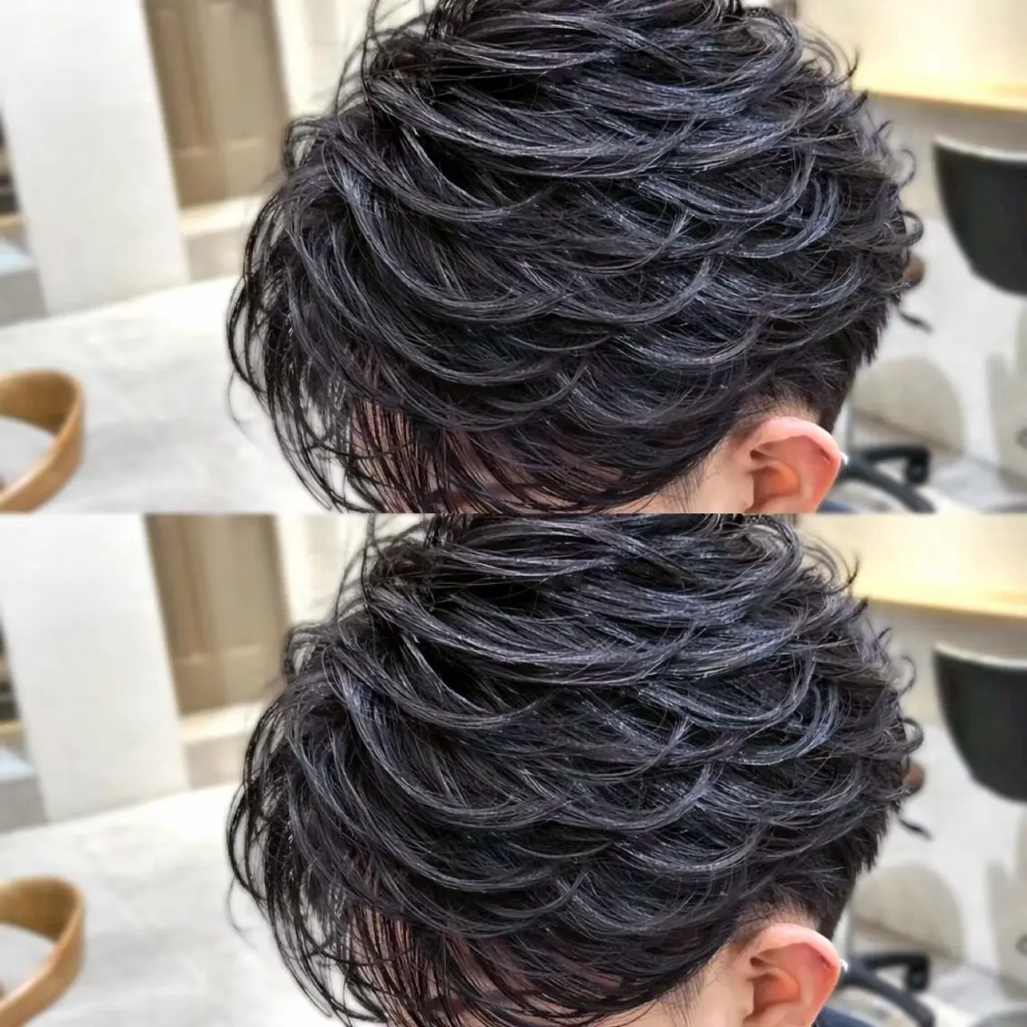 ショート パーマ メンズ パーマ 🇰🇷韓国フェザー パーマ🪽‪/ユウトのヘアスタイル