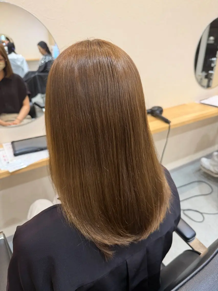ミディアム カット ヘアカラー トリートメント 🌟似合わせカット 🌟透明感カラーのヘアスタイル