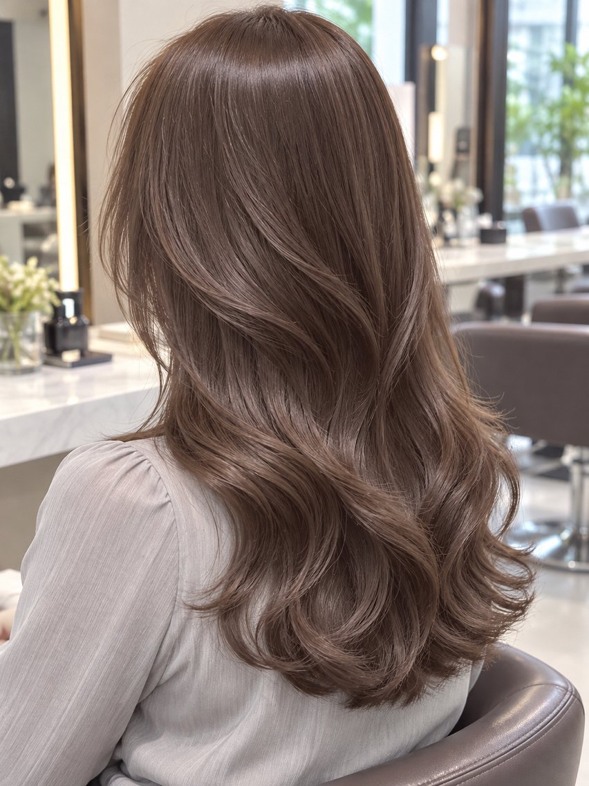 セミロング カット トリートメント 艶髪レイヤーの匠✂️ 錦糸町佐藤店長のヘアスタイル