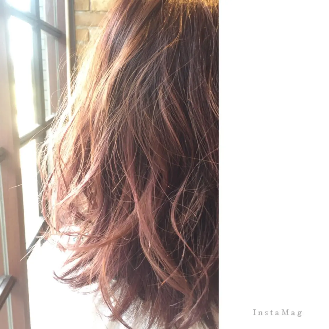 セミロング カラー ピンクカラー Lyhair🦊🎀 AKIのヘアスタイル