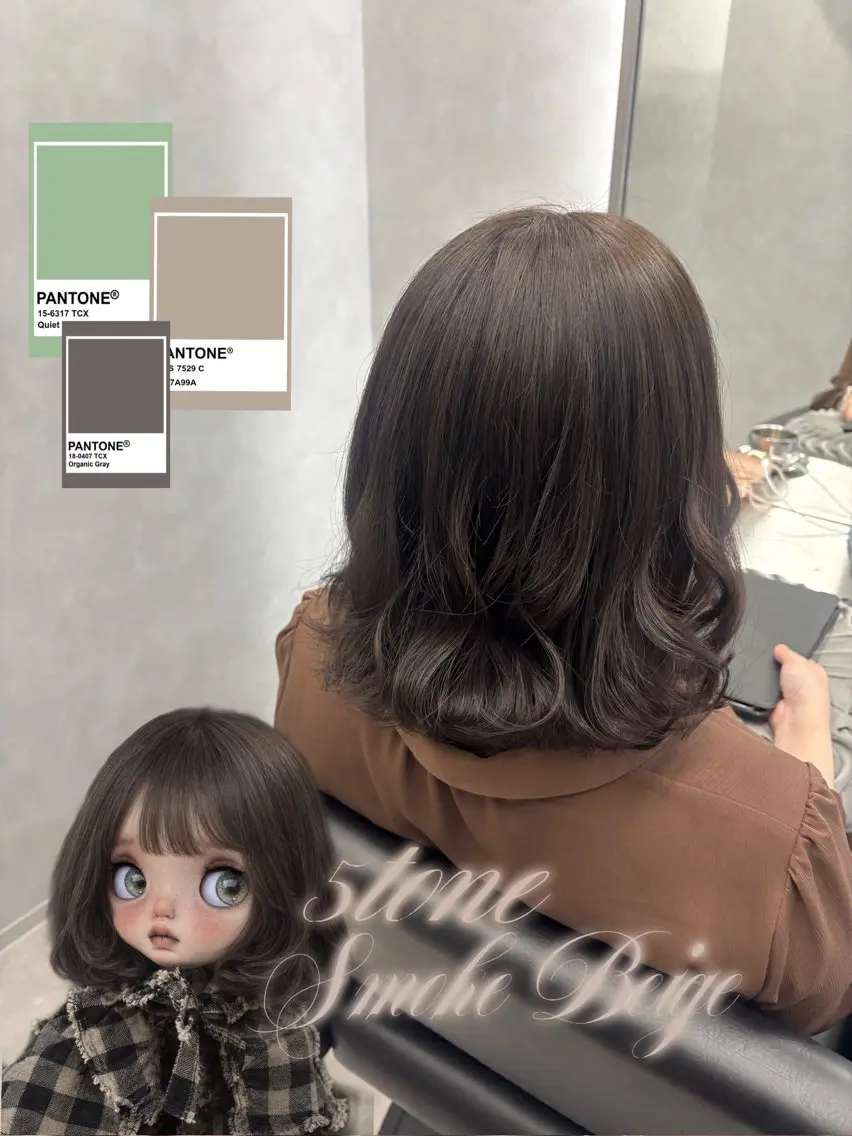 ミディアム カラー . noaのヘアスタイル