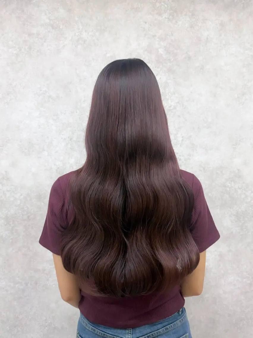 ロング カラー ブリーチ ダブルカラー ラベンダーカラー ブリーチなしカラー ピンクカラー ヘアカラー トリートメント 村田梨乃/ minim hairのヘアスタイル