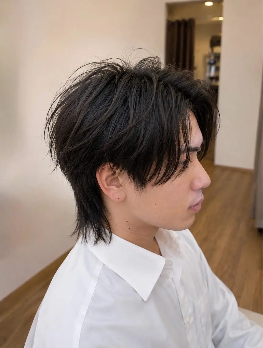 ミディアム ウルフカット カット ヘアカラー トリートメント 艶髪カラー/髪質改善 細貝 舞利のヘアスタイル