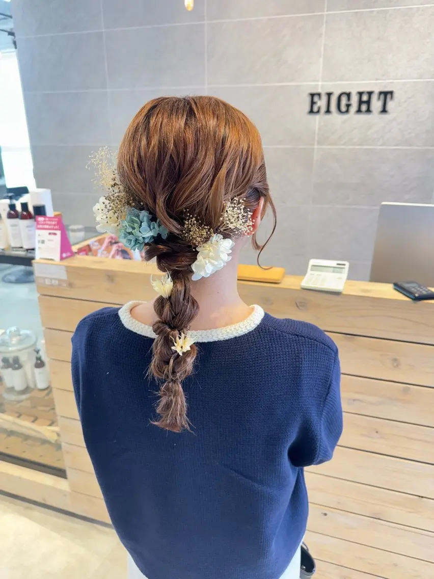 ヘアアレンジ 透明感カラー✨艶髪 制作🌱山根あゆみのヘアスタイル