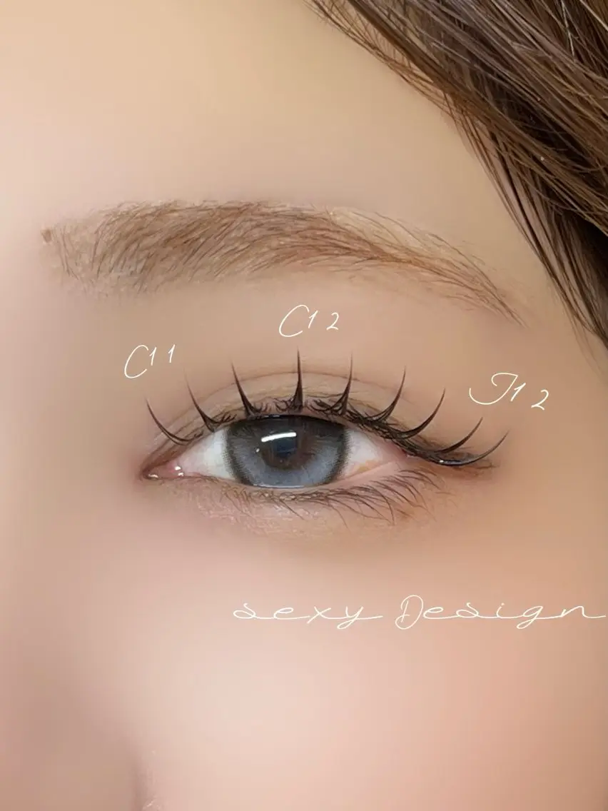 マツエク・マツパ eyelashenu YUNAのマツエク・マツパデザイン