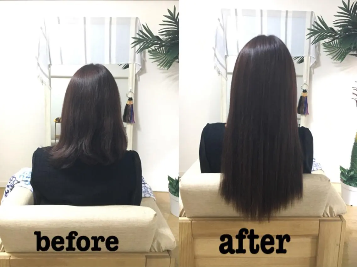 セミロング エクステ KA BUのヘアスタイル