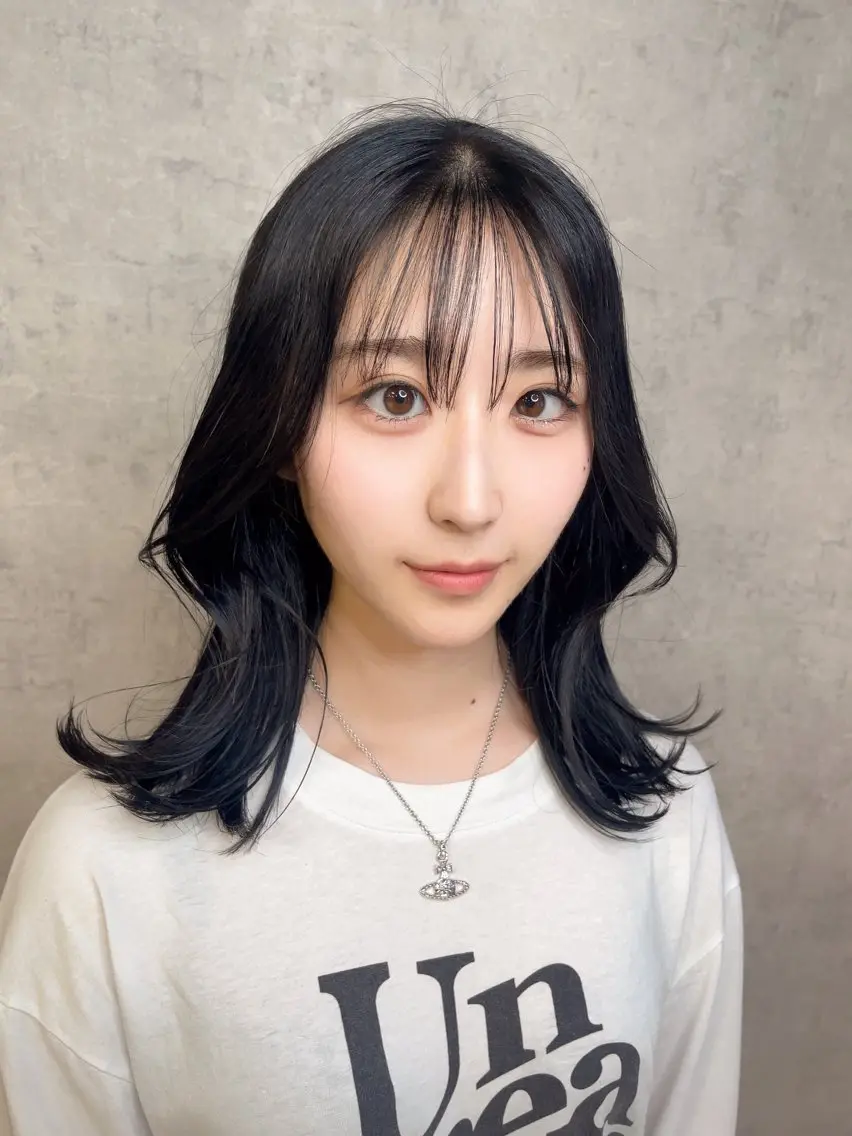 ミディアム KAEDE🎀 縮毛矯正＆パーマ特化のヘアスタイル