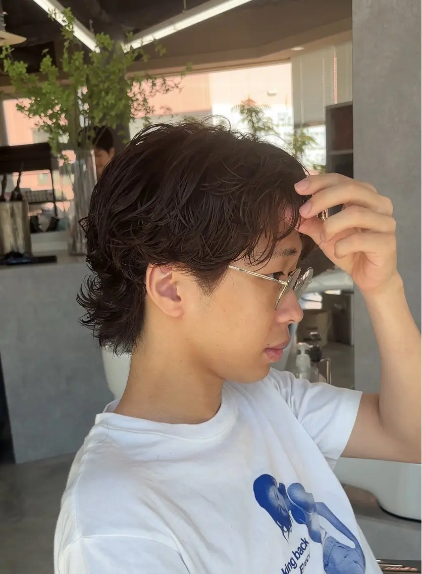 パーマ メンズ カット パーマ パーマ/フェザー/ メンズ/ケイゴのヘアスタイル