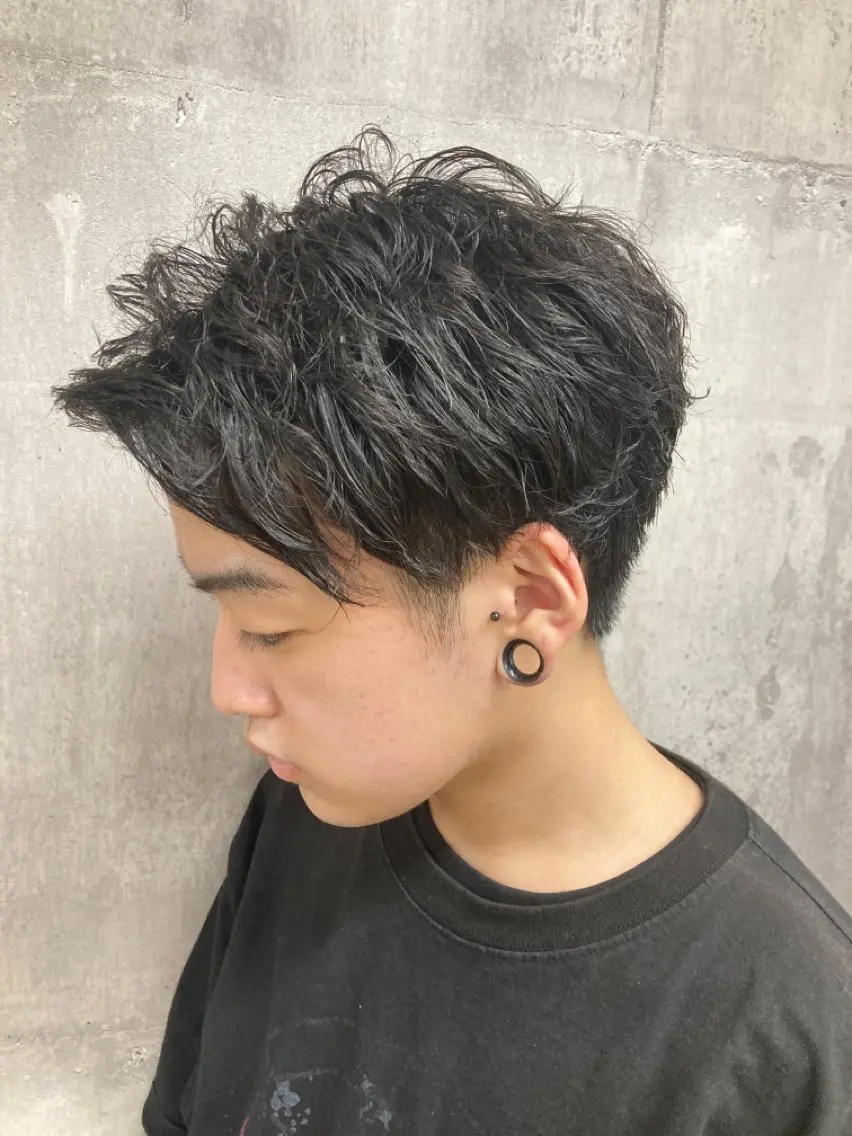 【メンズも叶う】men'sカット+ニュアンスパーマ¥9900の写真