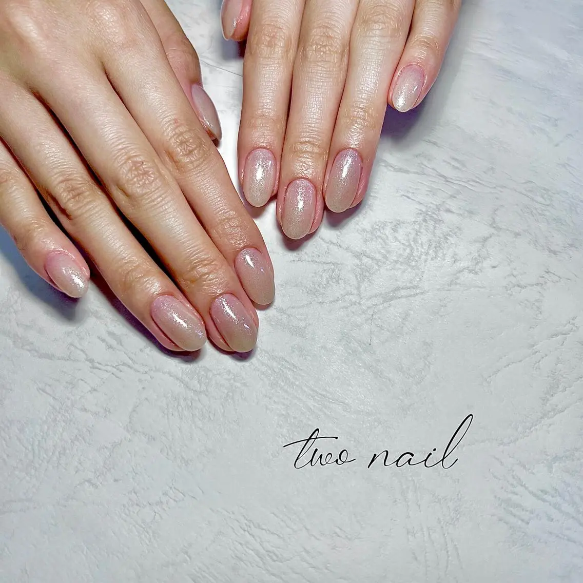 ネイル アートネイル フットネイル ハート ニュアンスネイル ホワイト ハンドネイル two nailのネイルデザイン