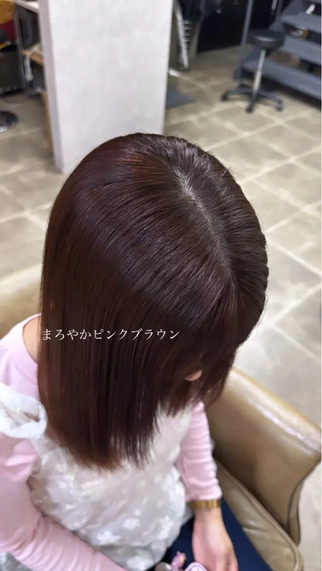 カラー ブラウンカラー ピンクカラー Blast raiaのヘアスタイル