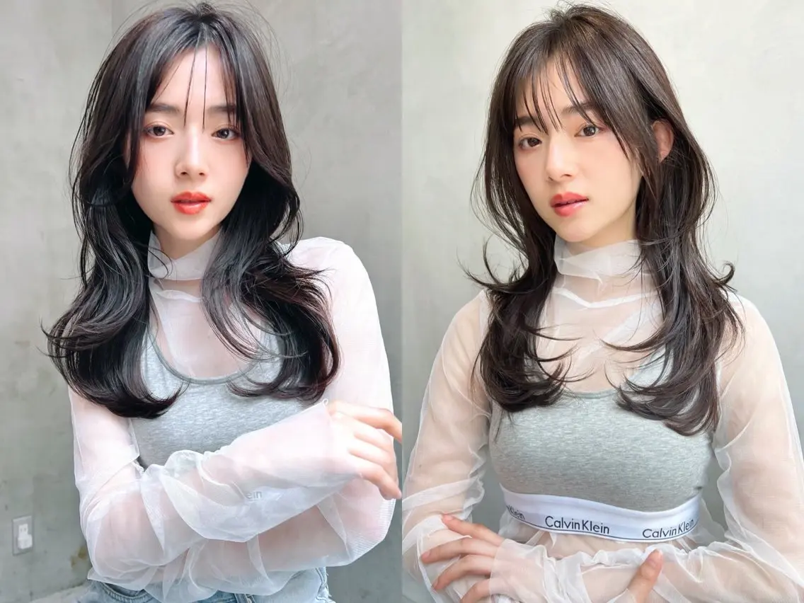 セミロング カラー ヘアカラー トリートメント 🪇髪質改善/透明感 カラー🪇RIOのヘアスタイル