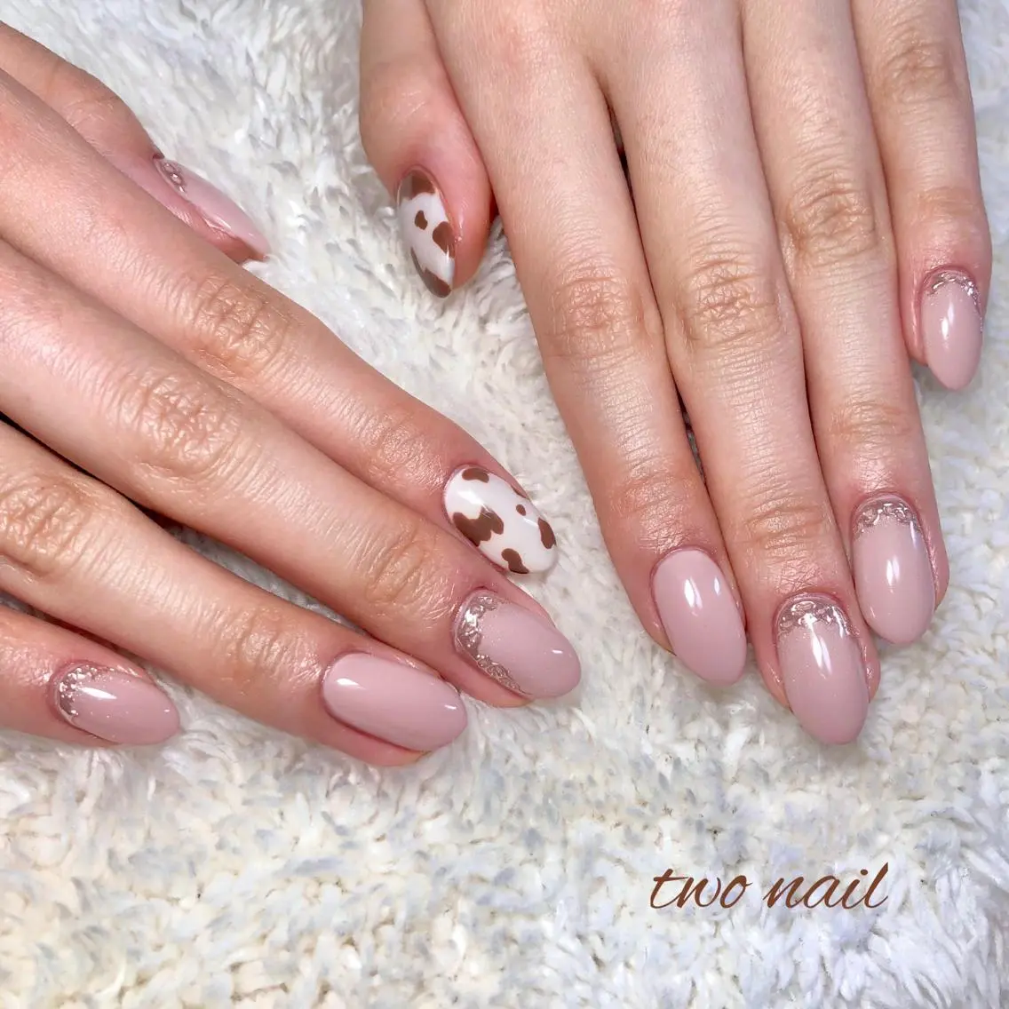 ネイル アートネイル フットネイル ハート ニュアンスネイル two nailのネイルデザイン