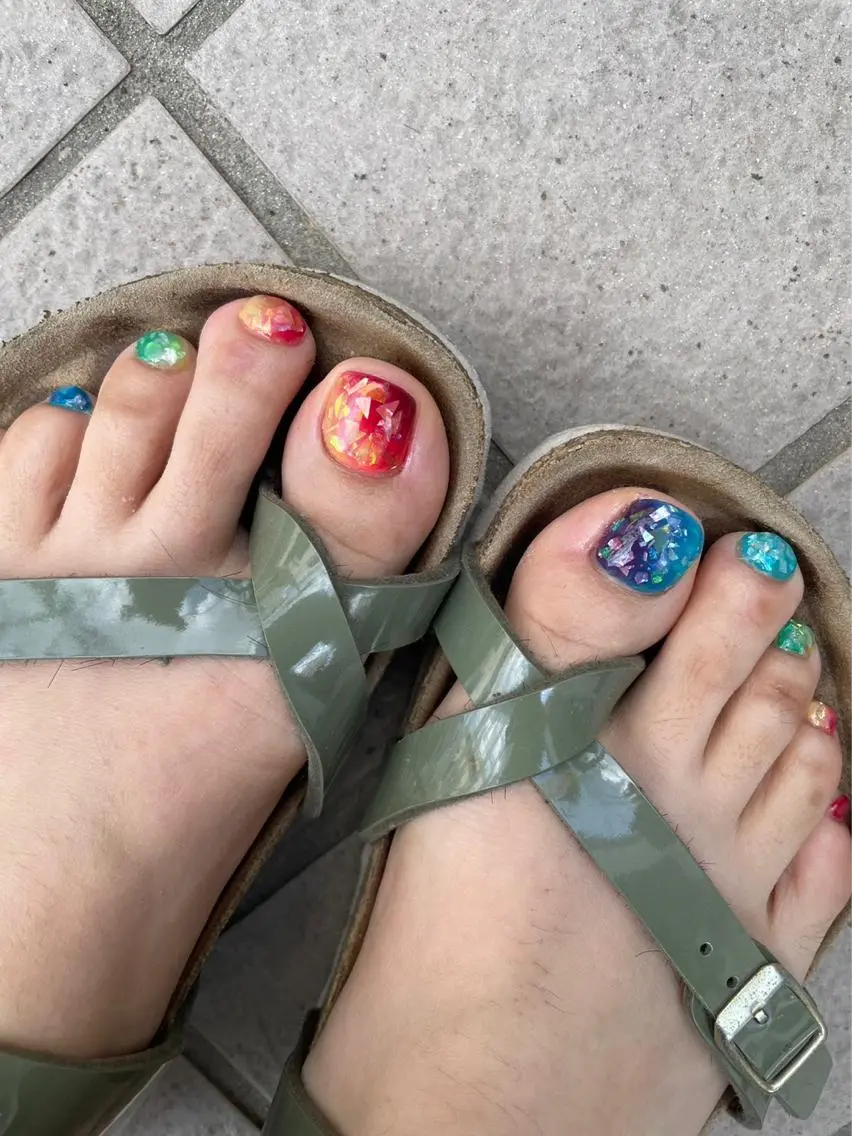 フットジェル 持ち込みデザインの写真