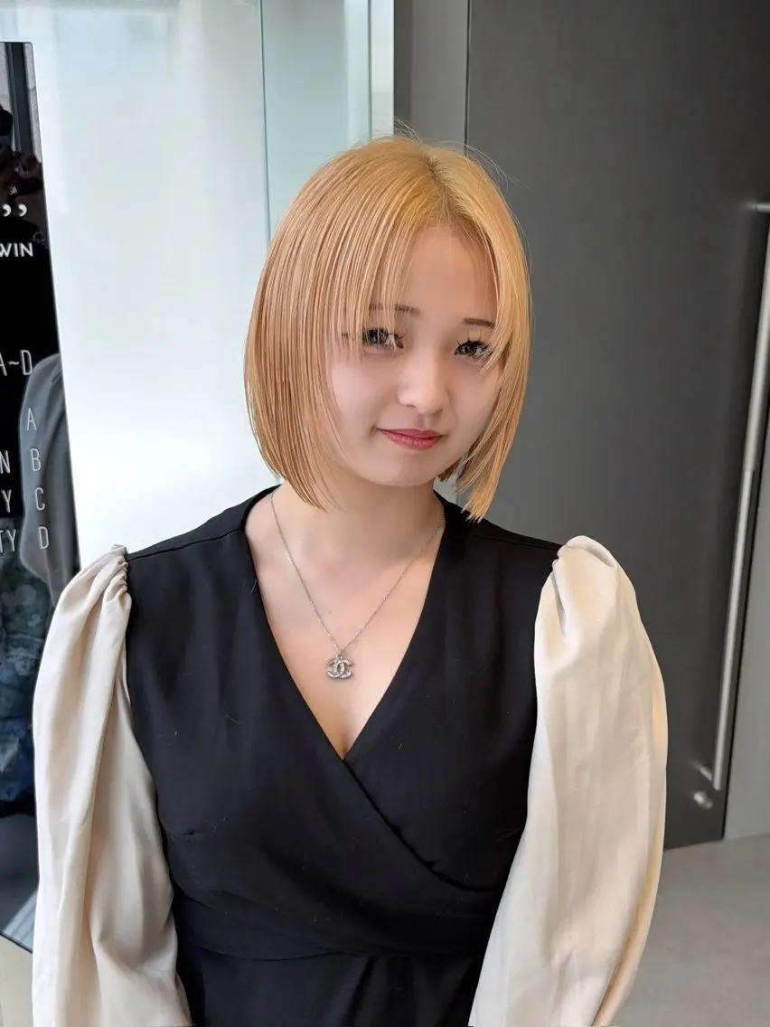ミディアム カラー カット ヘアカラー クドウ タイキのヘアスタイル
