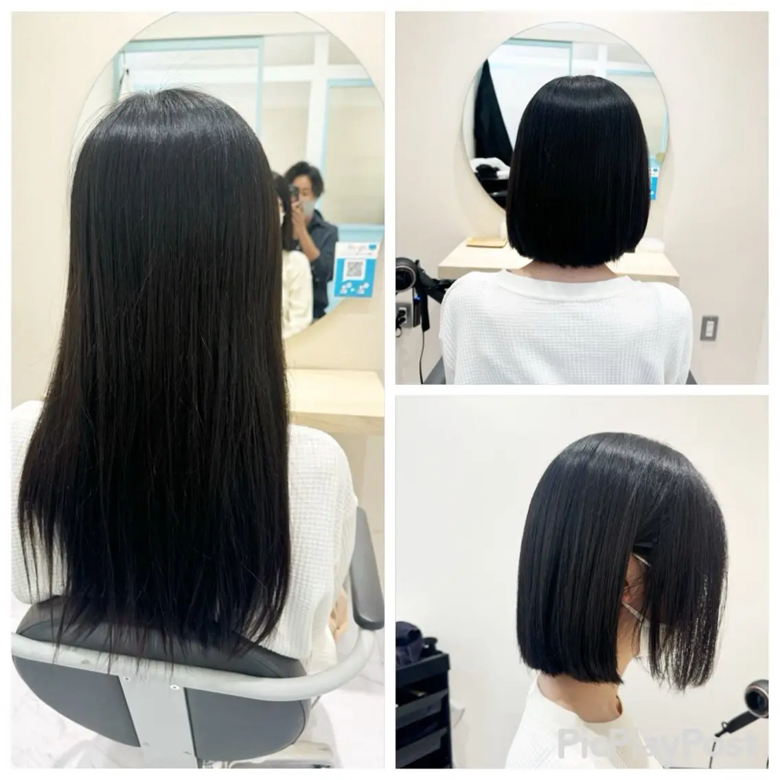 ロング ボブ カット 丹野 圭太のヘアスタイル