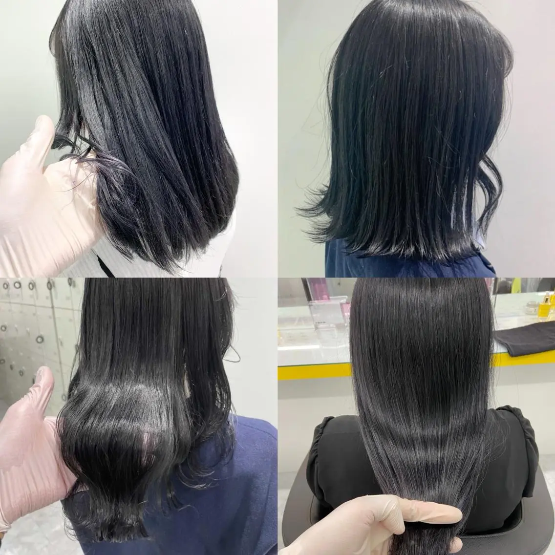 ミディアム カラー パーマ ヘアアレンジ ネイル マツエク・マツパ 韓国風ベージュ🤎 赤みなし🌿横浜🤎のヘアスタイル