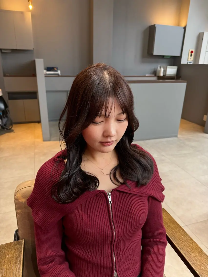 ロング カラー グラデーションカラー カット ヘアカラー 富原崇太/高畑/中川 /透明感カラーのヘアスタイル