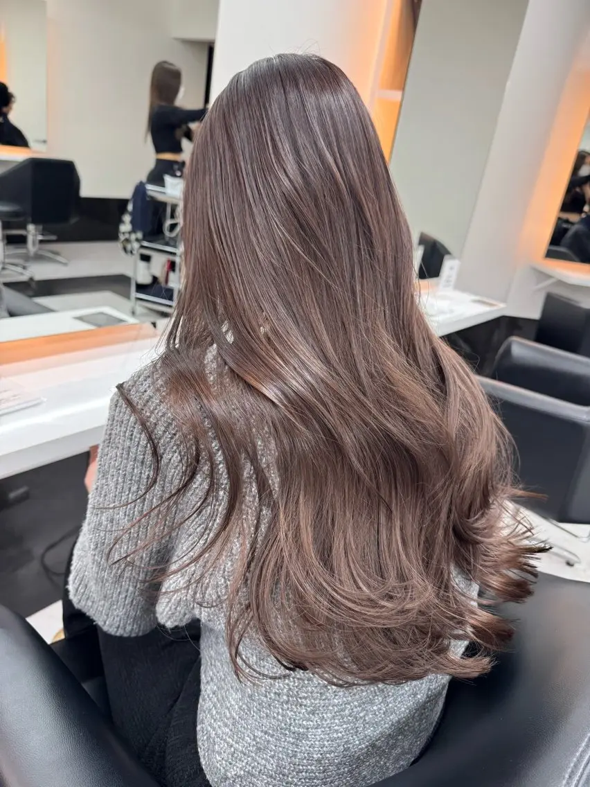 ロング カラー カット ヘアカラー トリートメント ALEAP owl 平野 宏樹のヘアスタイル