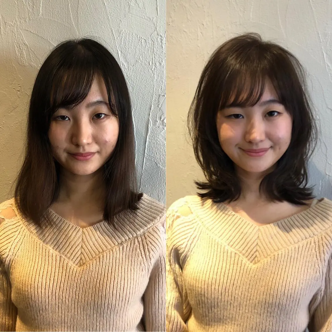 ミディアム 髪質改善縮毛矯正 専門店のヘアスタイル