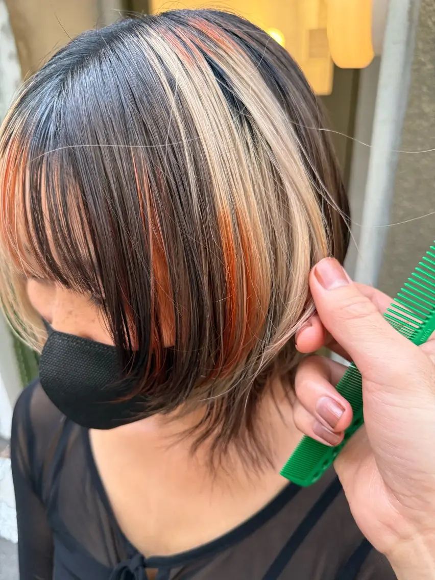 ミディアム カラー スダユーヤ 💫推しカラーウルフのヘアスタイル