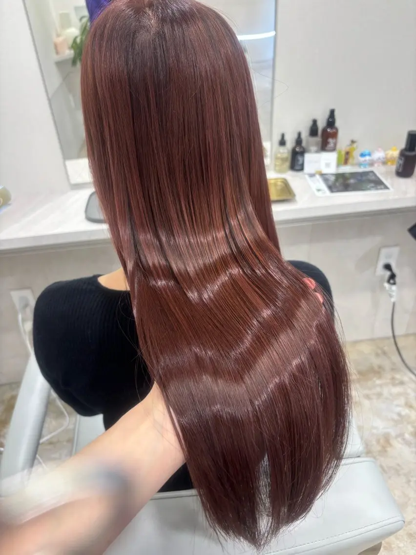 ロング カラー カット ヘアカラー トリートメント makoto⌇レイヤ ー⌇艶カラー🍒‎のヘアスタイル