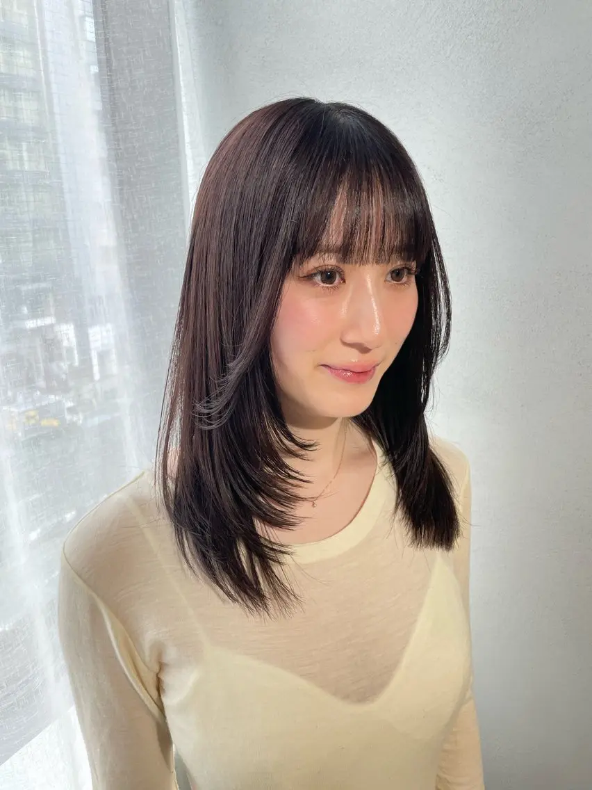 🌼平日限定🌼似合わせカット+透明感カラー+トリートメント《レイヤー/暖色/ベージュ...etc》の写真