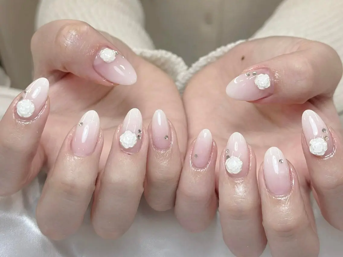 ネイル ジェルネイル 韓国ネイル シンプルネイル ワンホンネイル ハンドネイル sorako nailのネイルデザイン