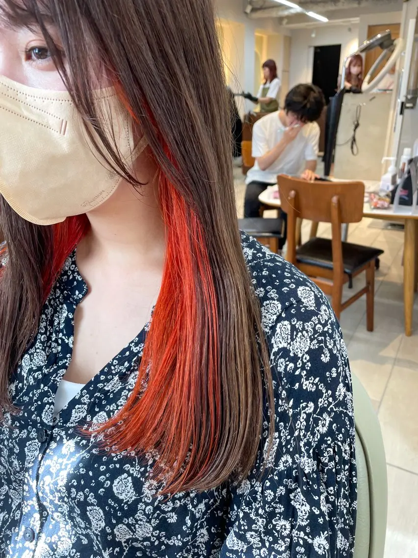 セミロング カラー ベージュカラー 透明感カラー 韓国風カラー ラベンダーカラー ラベンダーピンク ヘアカラー 樋口 将輝のヘアスタイル