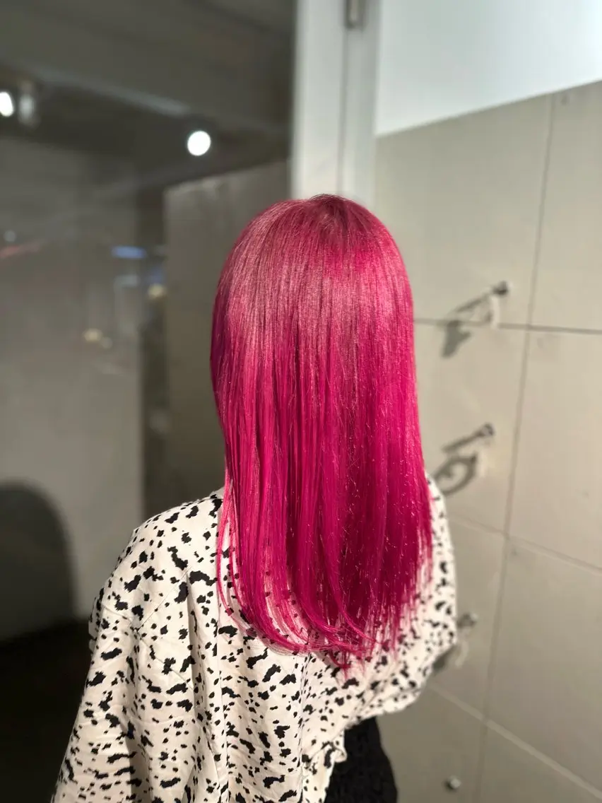 ロング カラー ハイトーンカラー が絶対可愛い✨泰聖✨のヘアスタイル