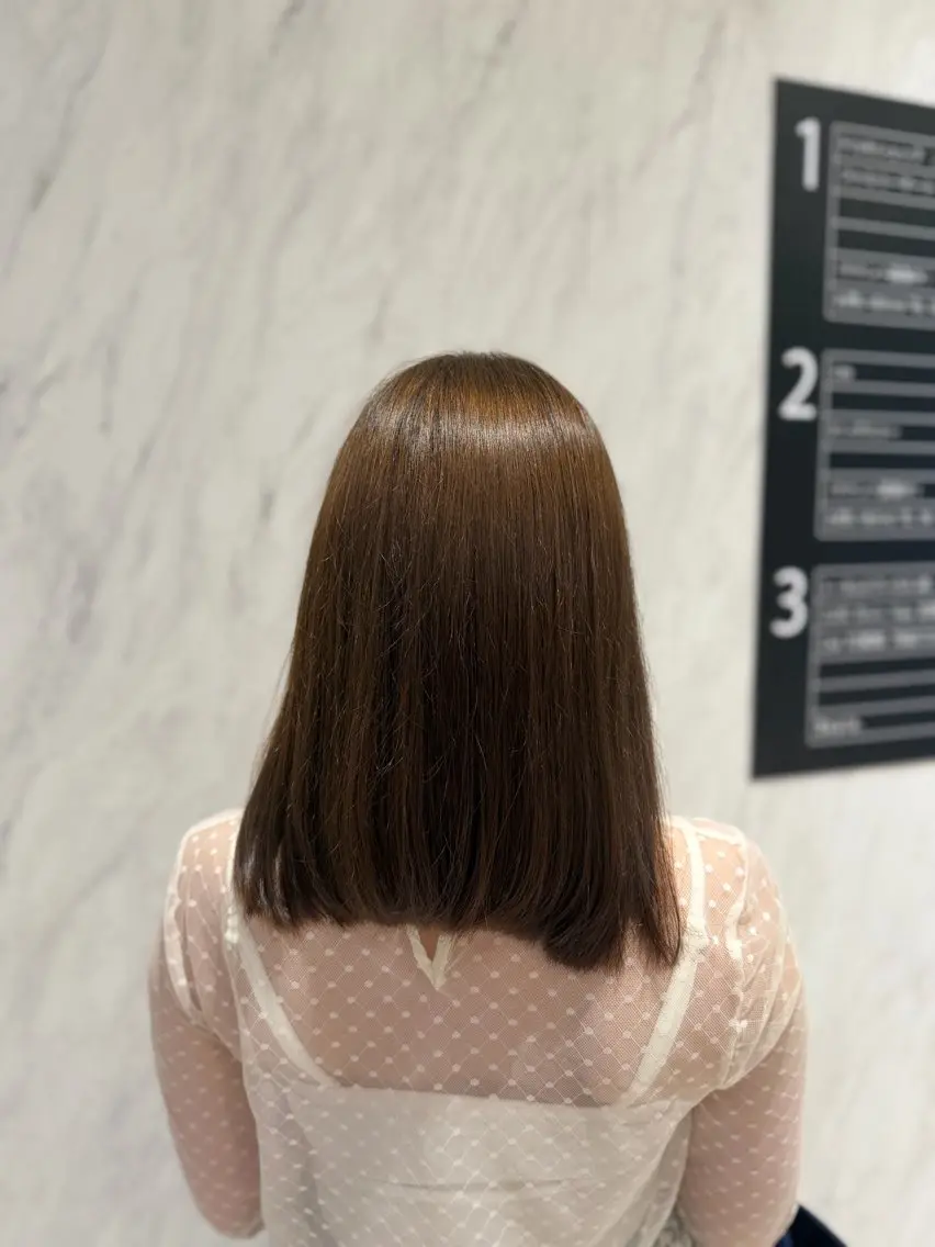 カラー ブラウンカラー 透明感カラー ヘアカラー 竹之内 夢羅のヘアスタイル
