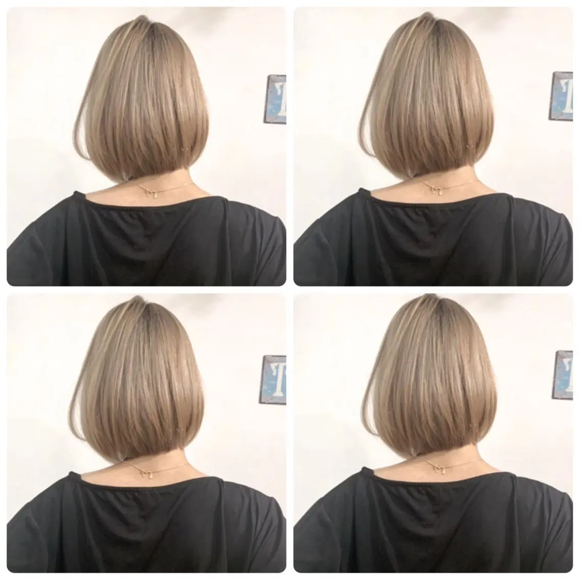 ショート カラー アッシュ バレイヤージュ ブリーチ デザインカラー グレージュ ヘアカラー トリートメント 京都大人女性ショート 徒歩1分/秋山のヘアスタイル