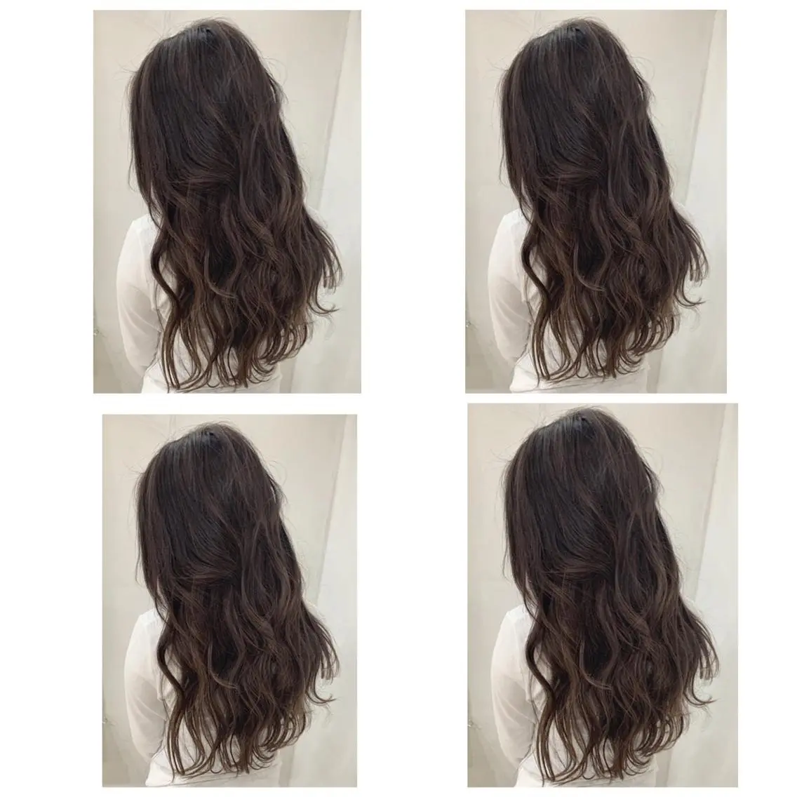 ロング カラー アッシュ バレイヤージュ ブリーチ デザインカラー グレージュ カット ヘアカラー 京都大人女性ショート 徒歩1分/秋山のヘアスタイル